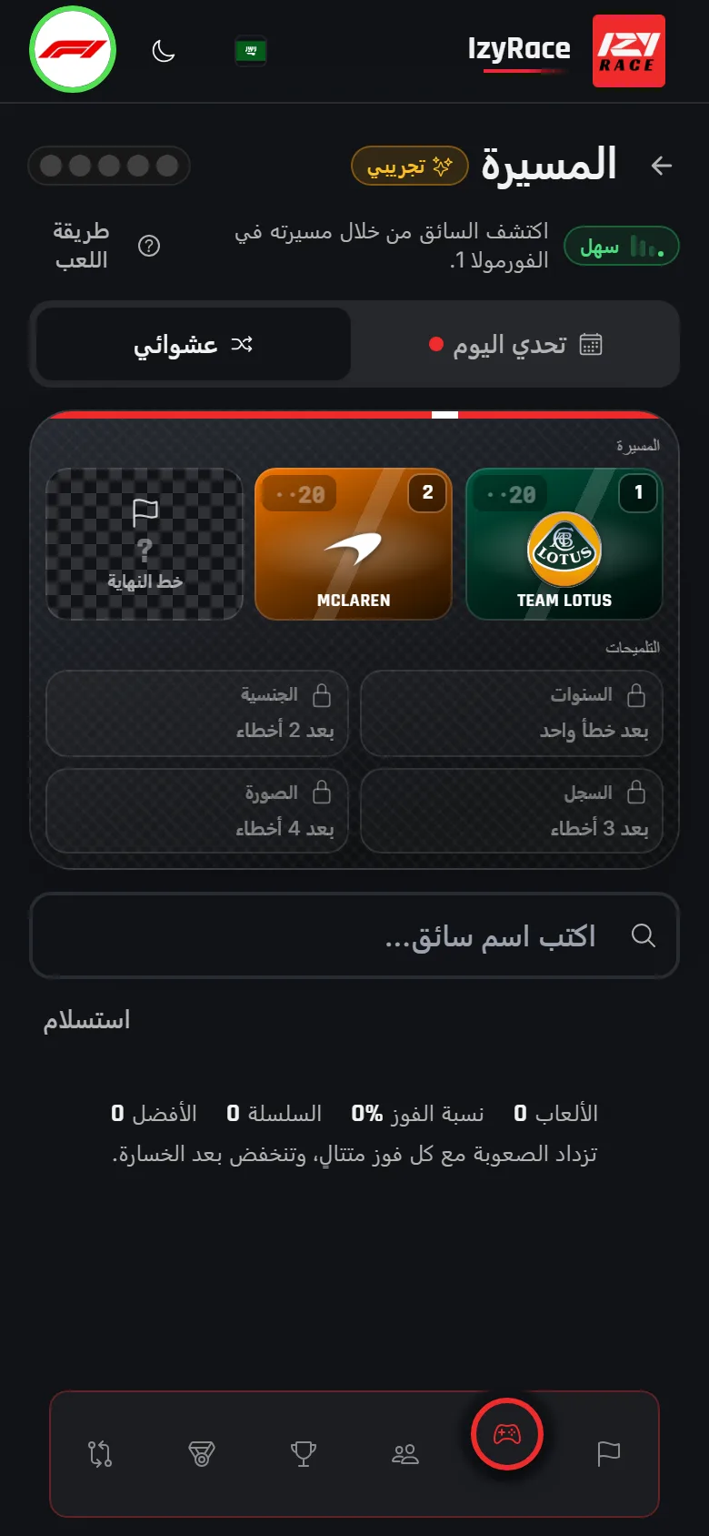 لعبة المسيرة: اكتشف سائق F1 من الفرق التي مرّ بها في مسيرته